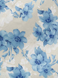 1950s Floral Shirt Collar Swing Dress