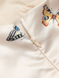 [Pre-Sale] Ivory 1960s Butterfly Spaghetti Strap Dress