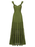 Green 1930s Knitting Vintage Dress