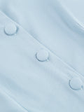 Light Blue 1950s Sleeveless Swing Dress