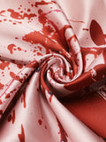 [US Warehouse] Pink 1930s Halloween Blood Fishtail Dress