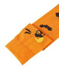 Orange 1950s Halloween Thigh-High Socks
