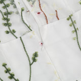 1950s Flower Gauze Sleeveless Swing Dress