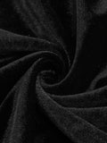 1950s Off Shoulder Velvet Swing Dress