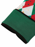 [US Warehouse] Green 1950s Christmas Plaid Patchwork Dress