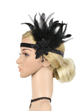 [US Warehouse] 1920s Feather Sequin  Headband