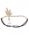 [US Warehouse] 1920s Fringe Pearl Rhinestone Headband