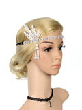 [US Warehouse] 1920s Fringe Pearl Rhinestone Headband