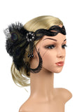 [US Warehouse] 1920s Feather Sequin Headband