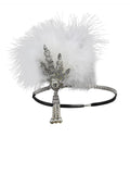 [US Warehouse] 1920s Feather Rhinestone Flapper Headband