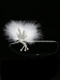 [US Warehouse] 1920s Feather Rhinestone Flapper Headband