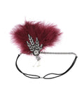 [US Warehouse] 1920s Feather Rhinestone Flapper Headband