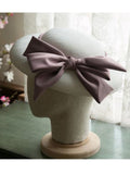 Retro Pink Bowknot Wedding Hat