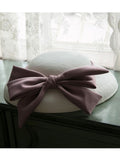 Retro Pink Bowknot Wedding Hat