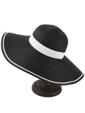 Retro Wide Brim Raffia Sun Hat