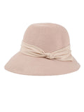Beige Band Raffia Cloche Hat