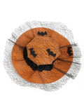 Orange Retro Halloween Lace Bat Hat
