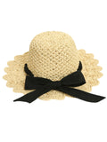 Handmade Ruffia Straw Ribbon Sun Hat
