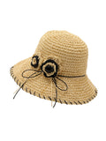 Flowers Plant Fibres Straw Sunhat