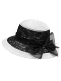 Bow Lace Color Block Hat