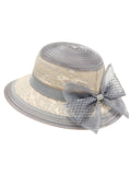 Bow Lace Color Block Hat