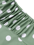 Green Polka Dots One-Piece Swimsuit