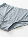 3PCS Blue Gray Ruffled Skirted Bikini Set