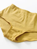 3PCS Yellow Ruffled Skirted Bikini Set
