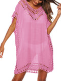 Solid Cut Out Bohemian Cover Up
