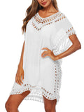 Solid Cut Out Bohemian Cover Up