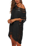 Solid Cut Out Bohemian Cover Up
