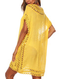 Solid Cut Out Bohemian Cover Up