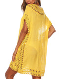 Solid Cut Out Bohemian Cover Up