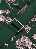 Green 2PCS Jaguar One-piece Swimsuit & Pants