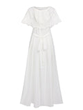 White Quick-drying Fabric Lace Cover-up