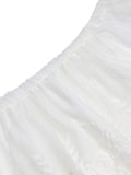 White Quick-drying Fabric Lace Cover-up