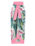 1950s V-Neck Flowers Lacing Swimsuit & Cover Up