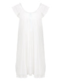 White 1950s Flying Sleeve Shorts Set