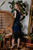 [US Warehouse] Blue 1920s Sequined Flapper Dress