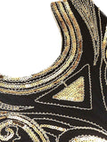 1920s Sequined Fringe Flapper Dress