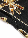 1920s Sequined Fringe Flapper Dress