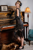 [US Warehouse] 1920s Sequined Fringe Flapper Dress