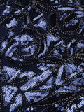 [US Warehouse] Blue 1920s Sequin Maxi Dress