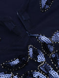 Blue 1920s Sequin Maxi Dress
