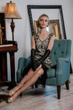 [US Warehouse] White 1920s Sequined Fringe Dress