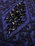 [US Warehouse] Blue 1920s Sequin Art Deco Flapper Dress