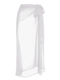 Retro Solid Chiffon Sun Protection Cover-up