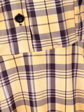 1950s Plaids Belted Swing Dress