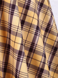 1950s Plaids Belted Swing Dress